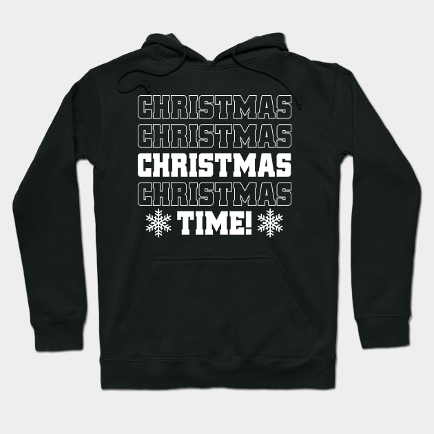 Cheerful Snowy Christmas Artwork Hoodie by star trek fanart and more